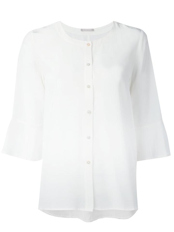 Hemisphere Plain Shirt, Women's, Size: Medium, White, Silk