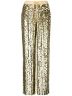 P.a.r.o.s.h. Sequin Trousers - Gold