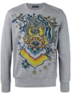 Etro - Floral Print Sweatshirt - Men - Cotton/nylon - Xl, Grey, Cotton/nylon