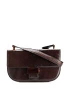 Prada Pre-owned Embellished Buckle Shoulder Bag - Brown