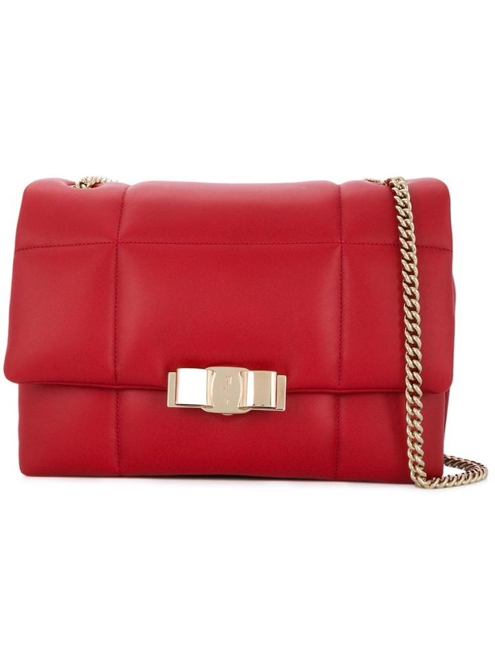 Salvatore Ferragamo Quilted Shoulder Bag - Red