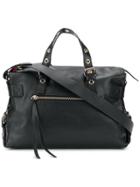 Red Valentino Logo Adjustable-handle Tote - Black