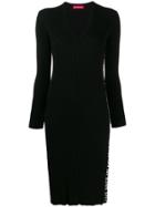 Guardaroba Logo Print Sweater Dress - Black