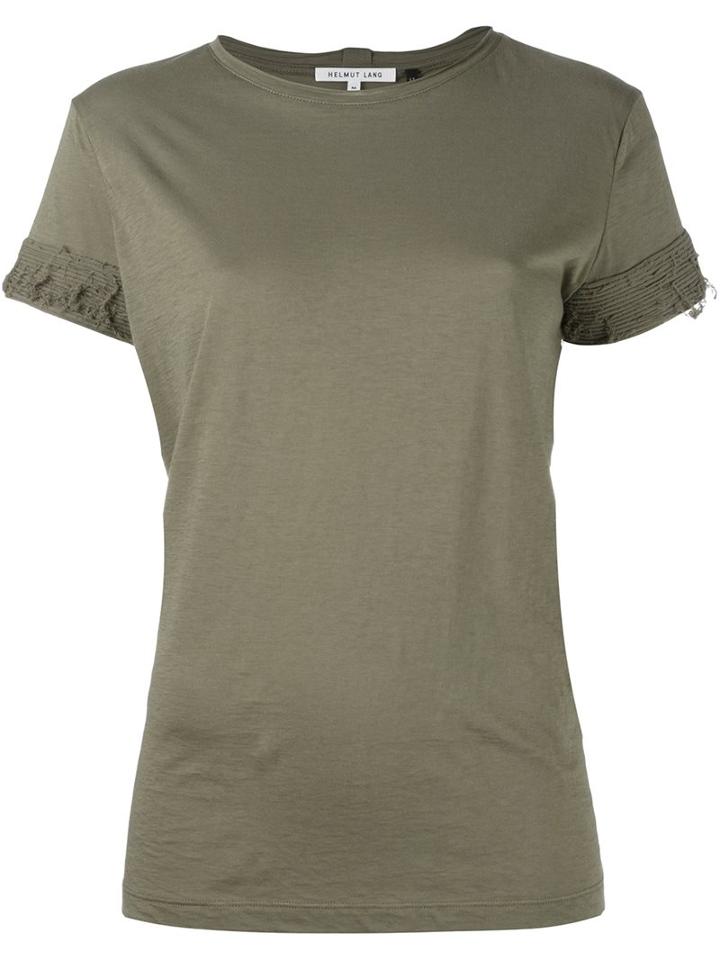 Helmut Lang Distressed Sleeve T-shirt