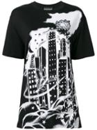 Boutique Moschino Skyscrapper Print T-shirt - Black
