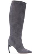 Nicholas Kirkwood Mira Pearl Boots - Grey
