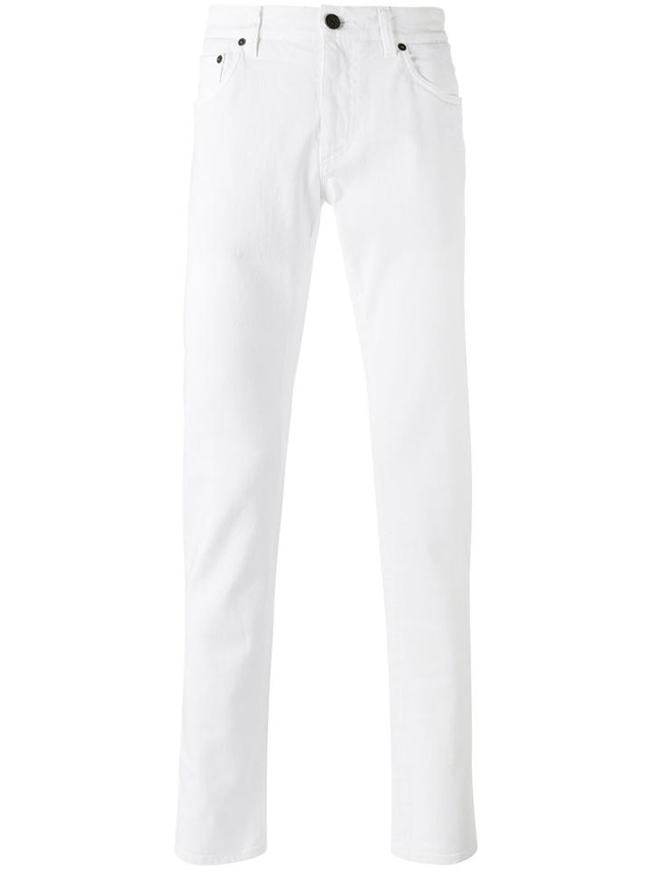 Salvatore Ferragamo - Slim-fit Jeans - Men - Cotton/spandex/elastane - 50, White, Cotton/spandex/elastane