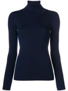 Odeeh Fitted Turtleneck Sweater - Blue