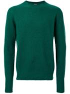 Drumohr Crew Neck Pullover, Men's, Size: 52, Green, Cashmere