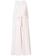 Lardini Belted Cropped Jumpsuit - Pink & Purple