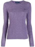 Polo Ralph Lauren Cable Knit Top - Purple