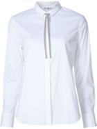 Brunello Cucinelli Drawstring Shirt, Women's, Size: Xl, White, Cotton
