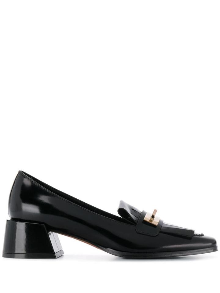 Roberto Festa Varnished Finish Loafers - Black