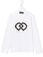Dsquared2 Kids Geometric Logo Top, Girl's, Size: 12 Yrs, White