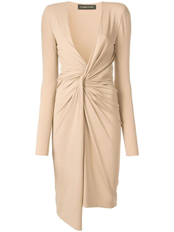 Alexandre Vauthier Jersey Draped Dress - Nude & Neutrals
