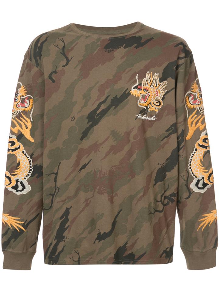 Maharishi Camouflage Dragon T-shirt - Green