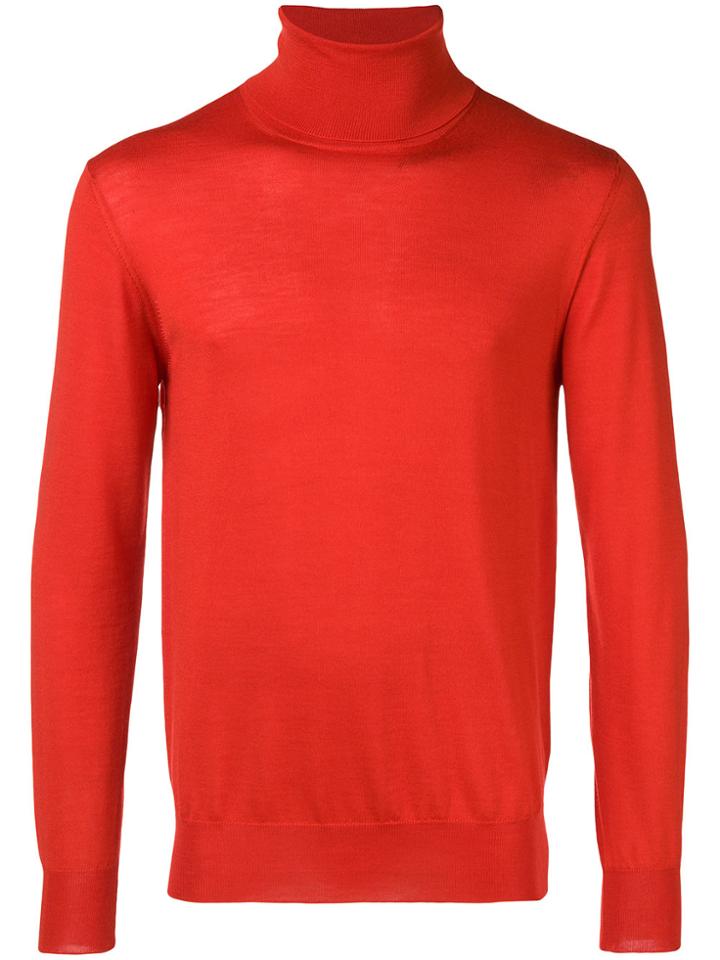 Jil Sander Turtleneck Jumper - Yellow & Orange