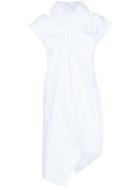 Vivienne Westwood Asymmetric Shirt Dress, Women's, Size: 40, White, Cotton