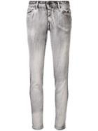 Just Cavalli Bleached Effect Skinny Jeans - Black