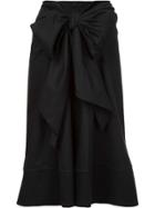 Tome 'bow Front Band' Skirt - Black