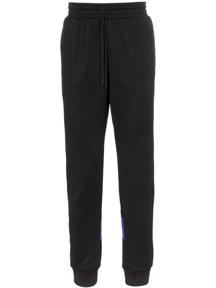 Adidas Degrade Panel Cotton Blend Track Pants - Black