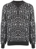 Ermenegildo Zegna Text Print Sweatshirt - Black
