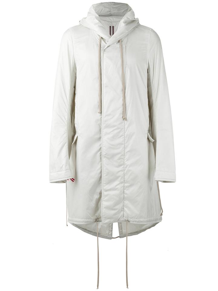 Rick Owens Drkshdw Lightweight Coat, Men's, Size: Large, Grey, Nylon/polyester