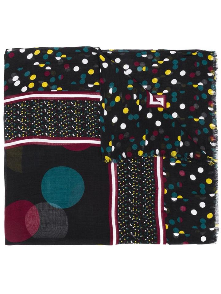 Dvf Diane Von Furstenberg Eclipse Dot Print Scarf - Black