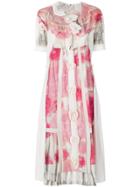 Comme Des Garçons Comme Des Garçons Floral Print Midi Dress -