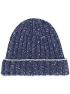 Brunello Cucinelli Ribbed Knitted Hat - Blue