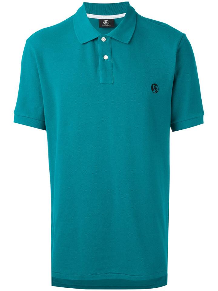 Ps By Paul Smith Chest Embroidery Polo Shirt, Men's, Size: Xxl, Green, Cotton
