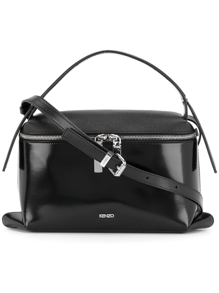 Kenzo Zipped Boxy Tote - Black