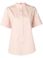 Jil Sander Navy Round Neck T-shirt - Pink & Purple