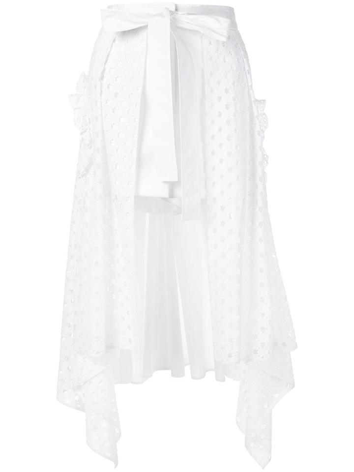 Shanshan Ruan Tie Waist Shorts - White
