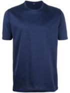 Fay Plain T-shirt, Men's, Size: Large, Blue, Cotton