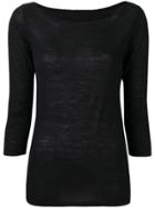 Sottomettimi 3/4 Sleeves Jumper - Black