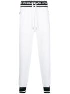 Dolce & Gabbana Logo Print Track Pants - White
