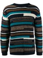 Maison Flaneur Ribbed Knit Sweater - Blue