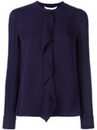 Diane Von Furstenberg Ruffle Front Blouse
