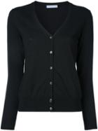 Estnation V-neck Cardigan, Women's, Size: 38, Black, Cotton