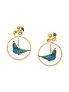Dolce & Gabbana Parrot Drop Earrings - Metallic