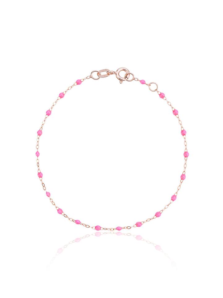 Gigi Clozeau Pink Beaded Rose Gold Bracelet - Metallic