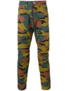 G-star Camouflage Print Trousers, Men's, Size: 32, Green, Cotton/polyester