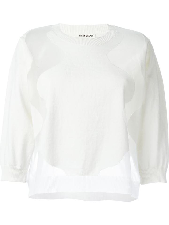 Henrik Vibskov 'moonstone' Jumper, Women's, Size: Medium, White, Cotton/nylon/polyester