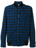 Sacai Plaid Shirt, Men's, Size: 2, Black, Cotton