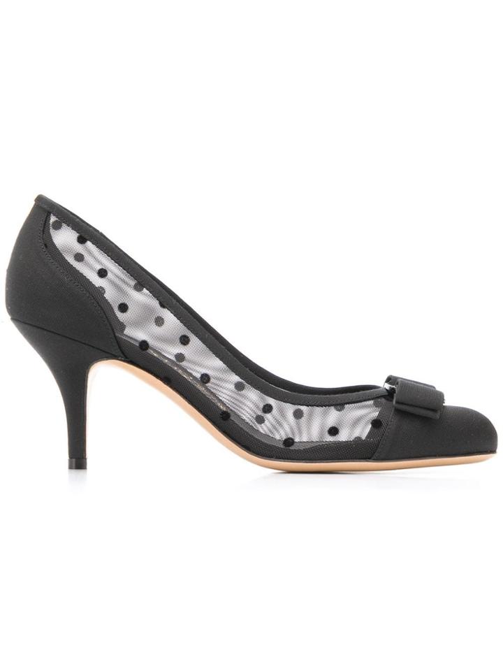 Salvatore Ferragamo Polka Dot Pumps - Black