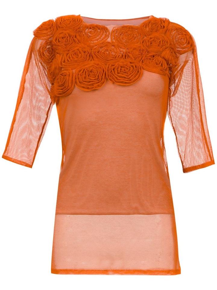 Gloria Coelho Embellished Blouse - Yellow