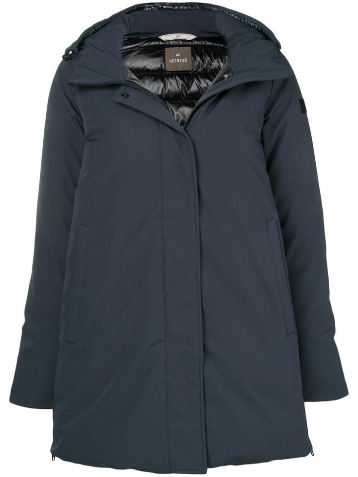 Hetregò Zipped Hooded Jacket - Blue