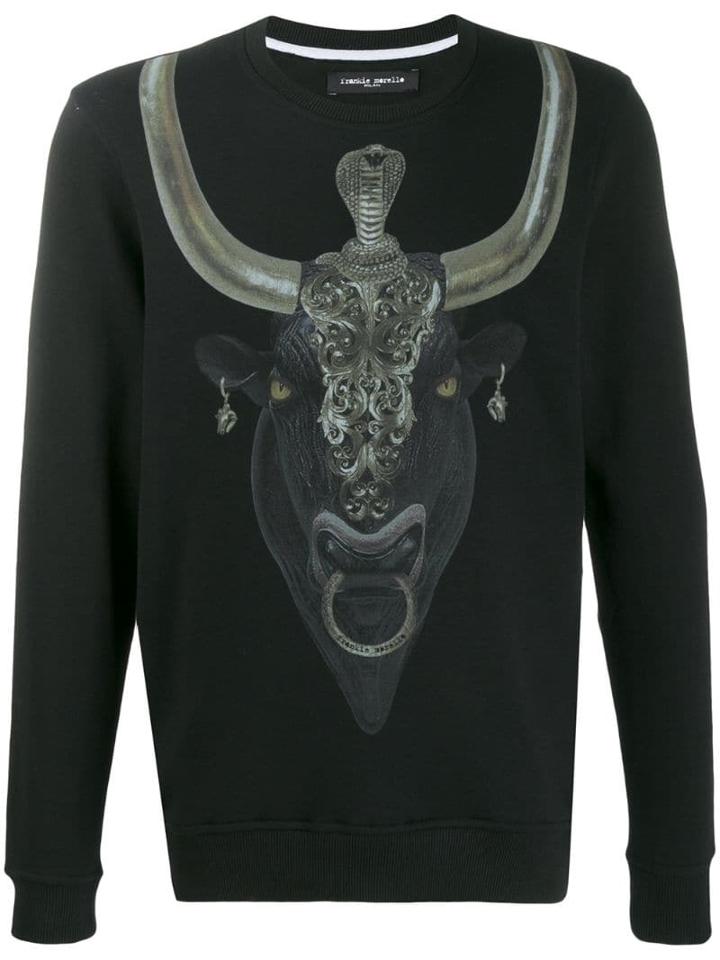 Frankie Morello Morello Buffalo Sweatshirt - Black
