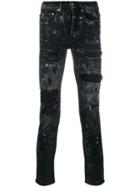 Overcome Destroyed Skinny Jeans - Black